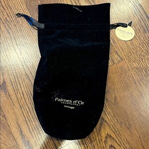 Palmes d'Or Champagne Velvet Bag